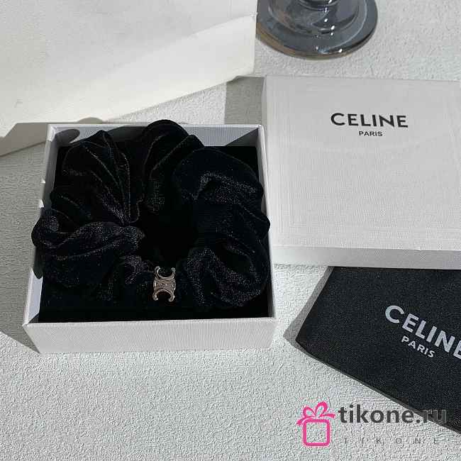 Celine Scrunchy Velvet Black - 1