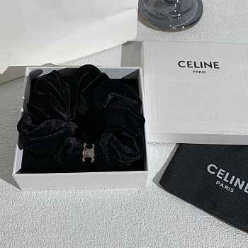 Celine Scrunchy Velvet Black