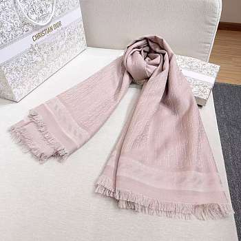 Dior Oblique Stole Rose des Vents Cotton, Wool and Silk - 203x73cm