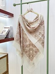 Loro Piana Punjab Shawl Cashmere, Silk Ivory/Powder (T1VY) - 145x145cm  - 6