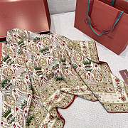 Loro Piana Cardo Veneziano Scarf Green - 140x140cm - 2