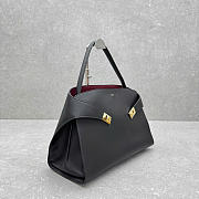 Ferragamo Hug Handbag L Grain Calfskin Black - 38x24x22cm - 6