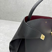 Ferragamo Hug Handbag L Grain Calfskin Black - 38x24x22cm - 5