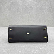 Ferragamo Hug Handbag L Grain Calfskin Black - 38x24x22cm - 4