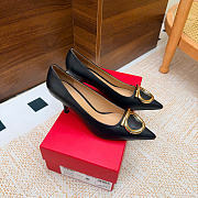 Ferragamo Maxi Gancini Pump Black 7cm - 1
