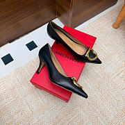 Ferragamo Maxi Gancini Pump Black 7cm - 5