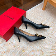 Ferragamo Maxi Gancini Pump Black 7cm - 4