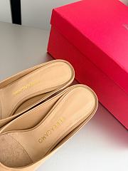  Ferragamo S-shaped Heel Mule Camel 5cm - 6