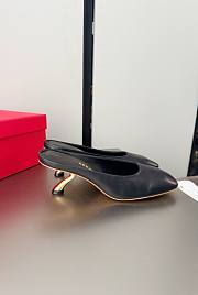  Ferragamo S-shaped Heel Mule Black 5cm - 2