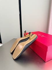  Ferragamo S-shaped Heel Mule Black 5cm - 3