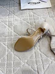 Ferragamo Bow T-strap Kitten-heel Sandals White 5cm - 6