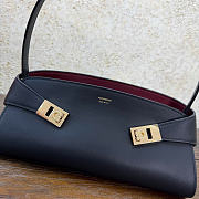 Ferragamo Hug East-West Shoulder Bag Black/Burgundy - 32x14.5x9.5cm - 4