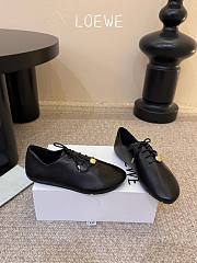 Loewe Pebble Soft Lace-up in Nappa Calfskin Black - 3