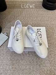 Loewe Pebble Soft Lace-up in Nappa Calfskin White - 5