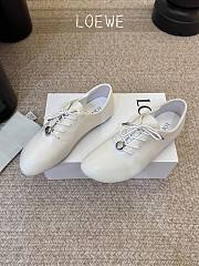 Loewe Pebble Soft Lace-up in Nappa Calfskin White - 4