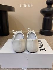 Loewe Pebble Soft Lace-up in Nappa Calfskin White - 3