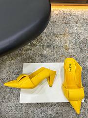 Loewe Origami Flap Back Pump in Lambskin Yellow Sunshine 7cm - 6