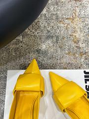 Loewe Origami Flap Back Pump in Lambskin Yellow Sunshine 7cm - 3