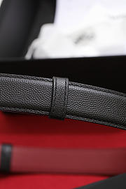 Chanel Leather Belt Black & Gold AAC406 - 6