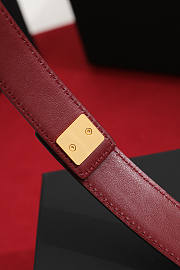 Chanel Leather Belt Black & Gold AAC406 - 4