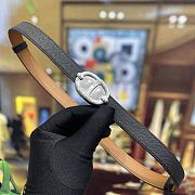 Hermes Thalassa 18 Belt Epsom Calfskin Black Silver - 1