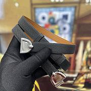 Hermes Thalassa 18 Belt Epsom Calfskin Black Silver - 2