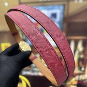 Hermes Thalassa 18 Belt Epsom Calfskin Rouge H Silver - 4