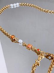 YSL Cassandre-Tone And Resin Chain Belt in Gold - 5