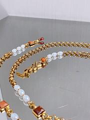 YSL Cassandre-Tone And Resin Chain Belt in Gold - 3