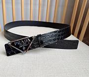Prada Crocodile Stem Black 2CA004 3.5cm - 3