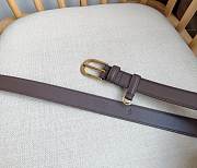 Prada Leather Belt Ebony 1CS130 3.3cm - 3
