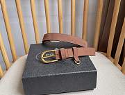 Prada Suede Belt Cocoa Brown 1CS144 2.5cm - 6