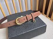 Prada Suede Belt Cocoa Brown 1CS144 2.5cm - 4