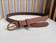 Prada Suede Belt Cocoa Brown 1CS144 2.5cm - 2