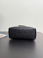 Chanel Hobo Bag Lambskin & Gold-Tone Metal Black - 31x28x12cm - 6
