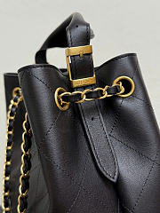 Chanel Hobo Bag Lambskin & Gold-Tone Metal Black - 31x28x12cm - 3