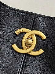Chanel Hobo Bag Lambskin & Gold-Tone Metal Black - 31x28x12cm - 2