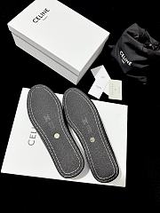 Celine MJ In Croc-Stamped Leather Black - 3