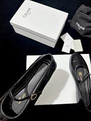 Celine MJ In Croc-Stamped Leather Black - 2