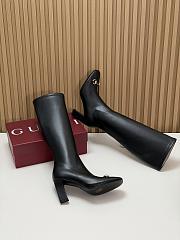 Gucci Signora Boot in Black Leather 85mm - 4