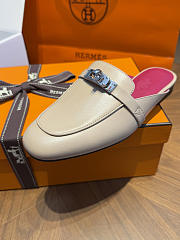 Hermes Oz Mule Goatskin Beige Camel - 6