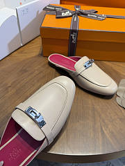 Hermes Oz Mule Goatskin Beige Camel - 4