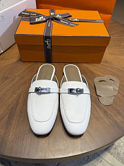 Hermes Oz Mule Goatskin White - 2