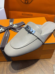 Hermes Oz Mule Goatskin Beige Nomad - 6