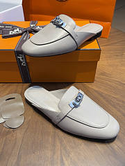 Hermes Oz Mule Goatskin Beige Nomad - 4
