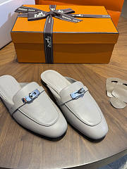 Hermes Oz Mule Goatskin Beige Nomad - 3
