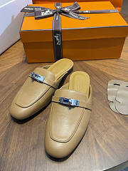 Hermes Oz Mule Goatskin Natural - 4