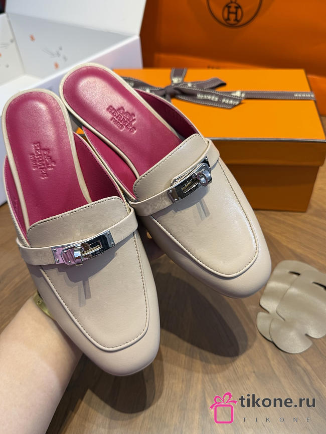 Hermes Oz Mule Goatskin Beige Camel - 1