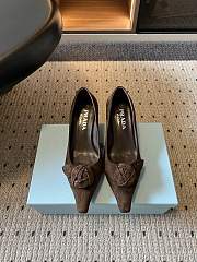 Prada Suede Pumps Dark Brown 1I714O 55mm - 1