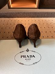 Prada Suede Pumps Dark Brown 1I714O 55mm - 4